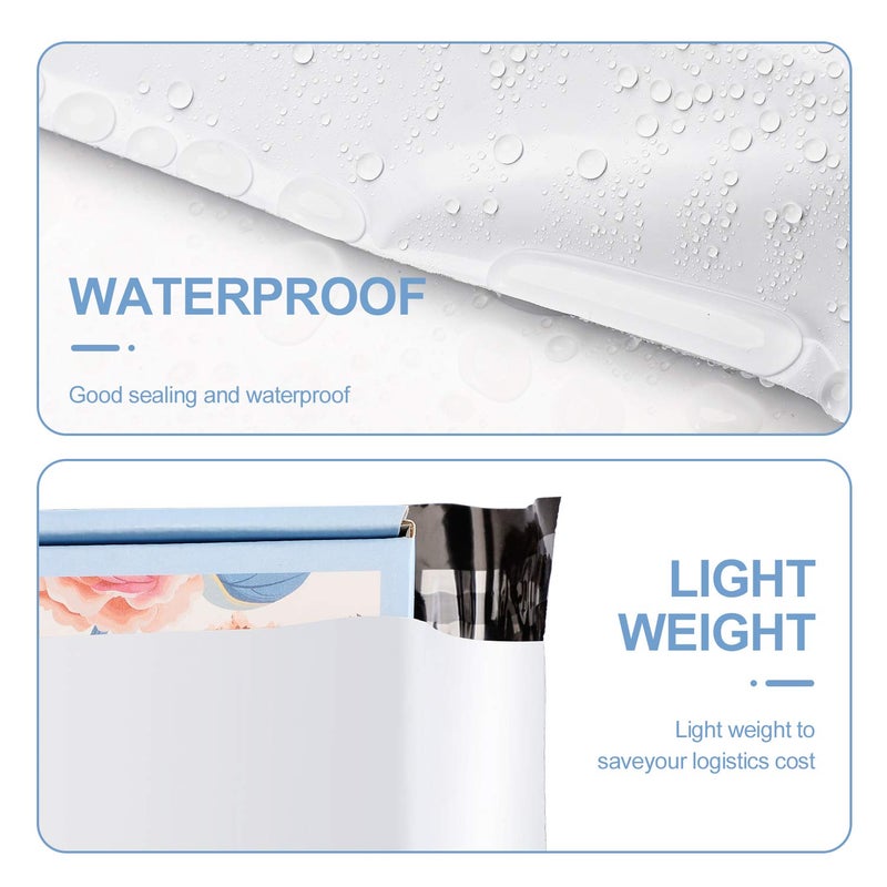 Metronic 6x9 Poly Mailer Envelopes 100 Pack Shipping Bags with Self Adhesive, Waterproof and Tear-Proof Postal Bags in White - Image 3